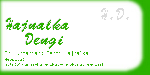 hajnalka dengi business card